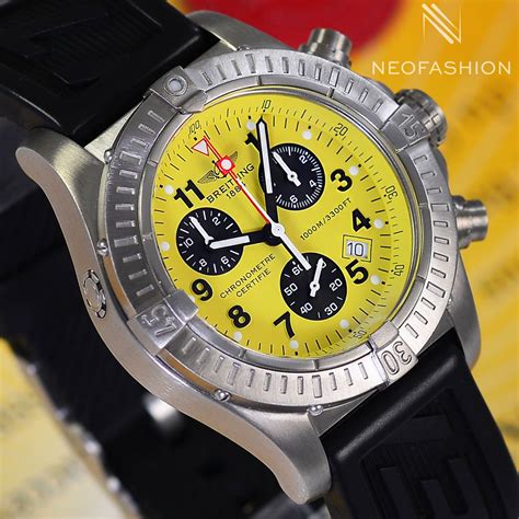 breitling chrono avenger m1 yellow dial|breitling chrono avenger price.